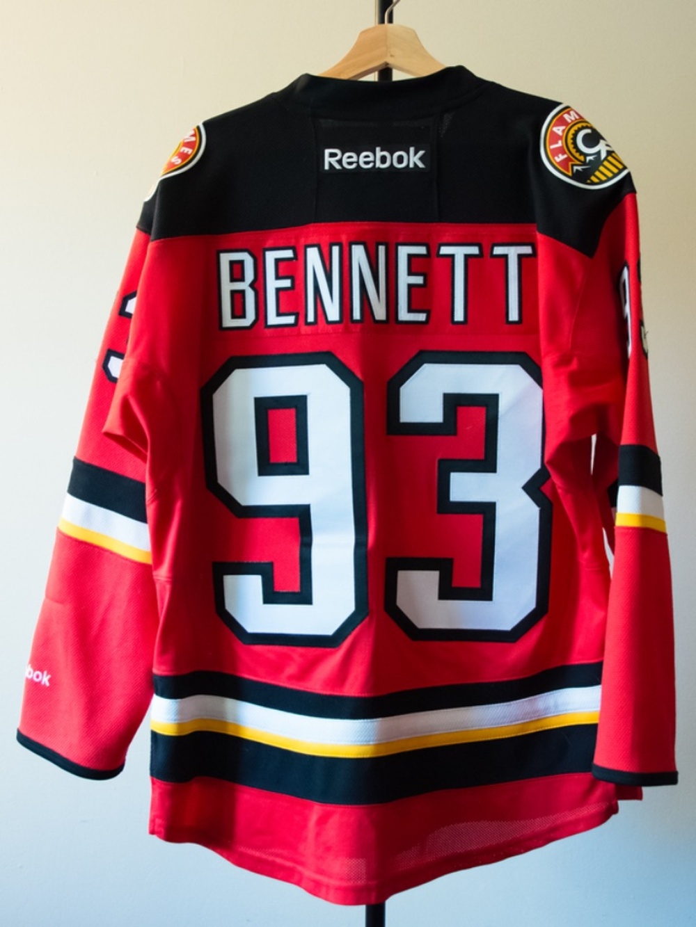 Sam Bennett - Reebok Calgary Flames Jersey - Adult Small